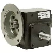 50:1 Right Angle Cast Iron Worm Gear Reducer 0.50 HP 56C Right Output Worldwide