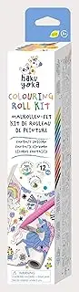 6303068 Wax Crayon Set, Unicorn Colouring Roll, 12 Colourful Wax Crayons with Self-Adhesive Colouring Template, for Children from 3 Years