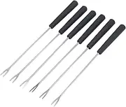 6 Pcs Stainless Steel Fondue Forks Long Forks Cheese Chocolate Fruits Fondue Cake Forks Set for Ultimate Fondue Experience