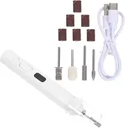 HAWILLOSCH Manicure Machine Drill Nails Sanding Discs Bits Nail Grinder Pedicure Disc Replacement Electric Remover Discs Nail Salon Drill Bits Dead Skin Nail Bits Nail Tools Plastic White