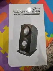 New Diplomat Automatic Economy Double Dual Watch Winder Tower Silver Black