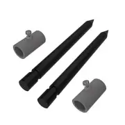 Replacement Bale Spear 17.5-inches -Hay Spike for Tractor with Sleeves -Hay