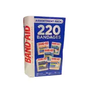 Band-Aid Adhesive Bandages 220 Count Variety Pack