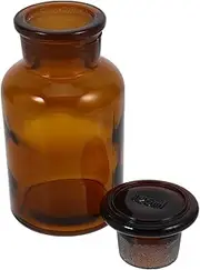 Mobestech Glass Bottle Reagent Bottle Dropper Glass Bottle United Scientific United Chemical Liquid Measuring Cups Green Glass Bottle Mini Vases Party Beaker Brown