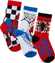 [SPIDER-MAN] Boys 3 Pack Socks Kids Marvel Multipack Ankle Sock For Kids Super Hero