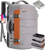 Tzowla Travel Backpack 40L, TSA Friendly Flight Approved Carry-on Luggage Bag A
