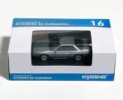 Kyosho 1/64 Nissan Silvia Lime Green No.16 Diecast Car Family Mart Limited