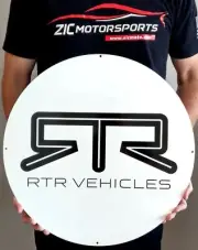 RTR Vehicles - Ready to Rock Round Logo Steel Sign - 19" x 19" (Large)