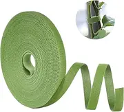 Plant Ties Velcro 15 m Green Resealable Plant Tape Double-Sided Support Ties 10 mm Self-Adhesive Trellis Multi-Purpose Plant Ties Weatherproof Trellis for Plants