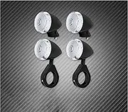 Indicators Flowing Turn Signal Motorcycle 4PCS 41mm Fork Front Rear LED Turn Signal Indicator Light Lamp for Harley Sportster XL883 1200 72 48 Iron Dyna Bobber Turn Signal Indicator(B)