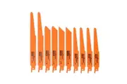 10Pc Reciprocating Saw Blades Set For Wood Metal Timber Demolition Cutting Tool