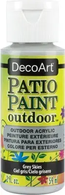 DecoArt Patio Paint 2oz-Grey Skies DCP-78