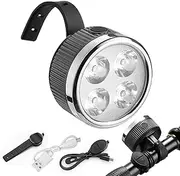 Cycle Light and Bell Set - Waterproof Front Headlights Set - USB Rechargeable Front and Back Cycle Light for Balance Cycle, Motorcycles, Road Cycle