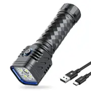 Rechargeable Flashlights, 4X Super Bright LED Flashlight High Lumens, 3 Modes...