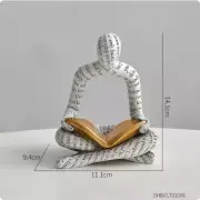 Abstract Figure Statue Modern Home Decoration Sculptures & Figurines Reading A