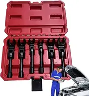Crow Foot Keys Professional Key Set - Advanced Adjustable Crow Short Key Set, Steel Crows Foot Key Compartment Chrome