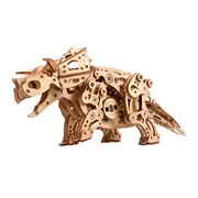 Ugears 400pcs Triceratops Wooden Mechanical DIY 3D Model/Puzzle Kit 14y+