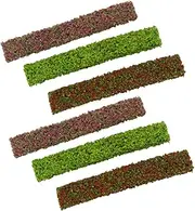 6pcs Miniature Shrub Model Faux Plant Figure Model Kits Miniature Tree Grass for Crafts Mini Pine Trees Dollhouse Grass Miniature Model Trees Miniatures Grass Mini Trees Plastic