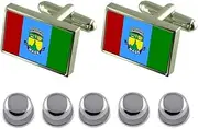 [Select Gifts] Shirt Dress Studs Mage City Rio de Janeiro State Flag Cufflinks