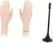 Oshhni Hand Mannequin Jewelry Organizer,Nail Art Practice,Jewelry Display Holder Hand Model for Bangle Rings Chain Home Organization, Left and right hand