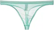 [Generic] Men's Solid Color Breathable Mesh T-Back Thongs Underwear G-String Briefs