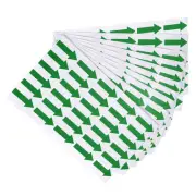 Small Arrow Sticker Label 1.2x0.4", 300 Pcs Adhesive Color Coding Decal, Green