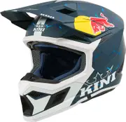 Kini MX3 Red Bull 1.0, motocross helmet kids , color: Matt Dark Blue/White/Blue , size: M