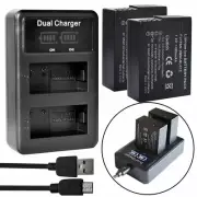 2X DMW-BLC12 Battery +Charger For Panasonic Lumix DMC-G5 G6 G7 GX8 G85 GH2 FZ200