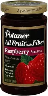 Polaner All Fruit With Fiber Raspberry Seedless Spreadable Fruit 10 oz (Pack of 12)