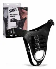 Strict Male Chastity Harness Penis Strap Cock Ball Bondage Device Restraint BDSM