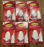 3M Command Double Hook White Damage Free Hanging x6