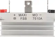 Barbuly Aluminum Heatsink Base Single Phase Bridge Rectifier Diode 75A 1000V