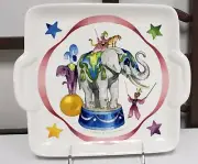 Villeroy And Boch LE CIRQUE Square Handled Cake Plate BRAND NEW Never Used
