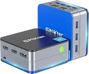 GMKtec Mini PC Intel N150(Turbo 3.6GHz) 12GB DDR5 512GB SSD Dual LAN, Mini Computer 1000Mbps, 4K Triple Display, WiFi6, BT5.2, Energy Efficient