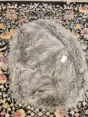 Restoration Hardware RH Baby Kashmir Faux Fur BeanBag Chair Cover Gray Slipcover