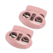 30PCS Metal Spring Cord Lock Flexible Cord Lock End Toggle For Clothing Shoelace