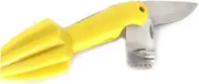 CATIEBYE Lemon Drill Manual Citrus Juicer Portable Lemon Zester with Ergonomic Handle for Efficient Juice Extraction Easy to Clean Dishwasher Safe for Household Use Yellow