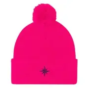 East Coast Compass Pom-Pom Beanie Hat