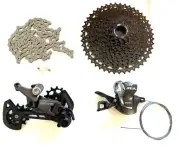 Shimano Deore, SLX, SunRace KMC Drivetrain Kit Mountain Groupset 11-46 11-speed