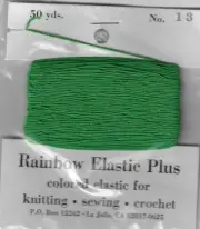 Rainbow Elastic Plus colored elastic for knitting-sewing-crochet-NEW 8 colors