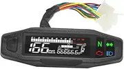 Motorcycle Digital Speedometer Multi Function Display for Mileage Gear Indicator High Definition Tachometer for Dirt Bikes and Durable Construction