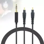 Nylon Braided Cable for MSR7b/SR9/ESW990h Headphones Long lasting A2DC Terminals