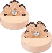 Fxvhojq 2Pcs Thread Cutter for Quilting Sewing Wooden Tabletop Yarn Cutter 5 Cutting Positions Hand Embroidery Cutting Tool for Sewing Knitting Enthusiasts Crocheting Lovers