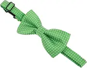 [TOGEVAL] Green Children's Bow Tie Patrick's Day Pre-tied Formal Bowknot for Boys Toddler Baby Work
