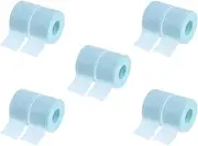 NOLITOY 5sets Diy Lash Extension Tape Non-slip Silica Gel Lash Tapes Comfortable Eyelash Extension Supplies 2rolls*5