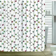 String Of Colorful Light 3D Shower Curtain Waterproof Fabric Bathroom Decoration