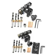 Adjustable Doweling Jig with 8/15mm Drill Bit Drilling Guide Locator Puncher DIY
