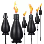 6 Pack Metal Citronella Torches DIKAIDA,Light Torches Garden for Outside 60 i...