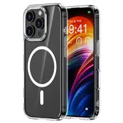 ZUSLAB for Apple iPhone 16 Pro Max MagSafe Case Slim Hybrid Pro Protective Heavy Duty Shockproof Cover (2024) - Clear