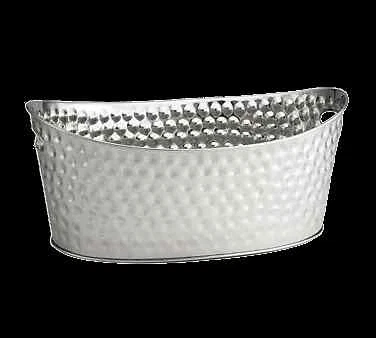 TableCraft BT2013 Bali™ 4 Gallon Oval Stainless Steel Beverage Tub